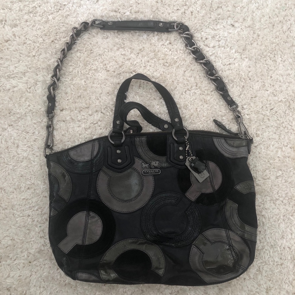 Coach 14311 Madison Inlaid OpArt Claire Leather